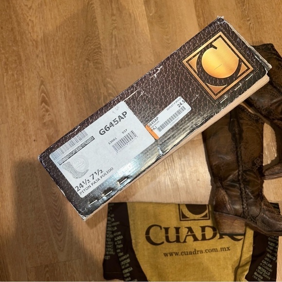 SNAKESKIN COWBOY BOOTS SIZE 7.5 - Picture 3 of 3